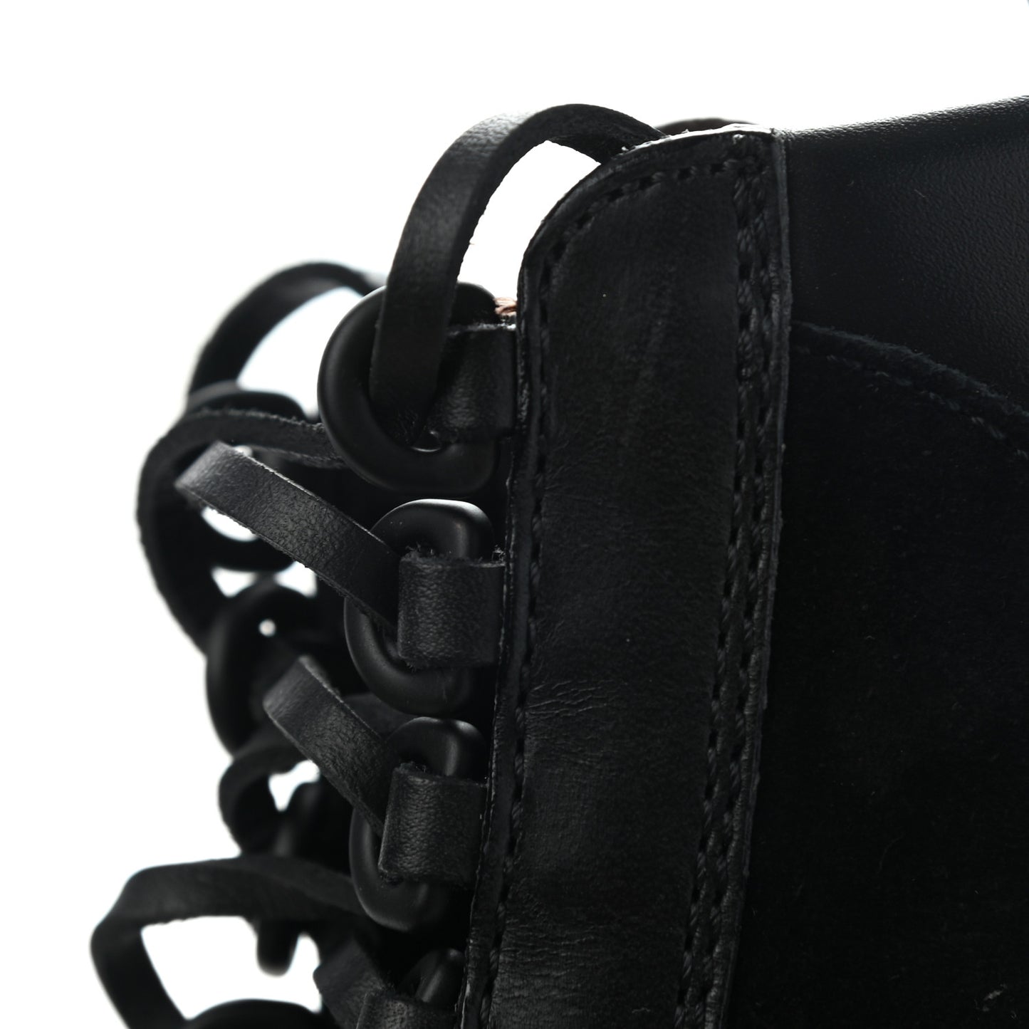 Suede Calfskin Monogram Laureate Platform Desert Boots 39 Black