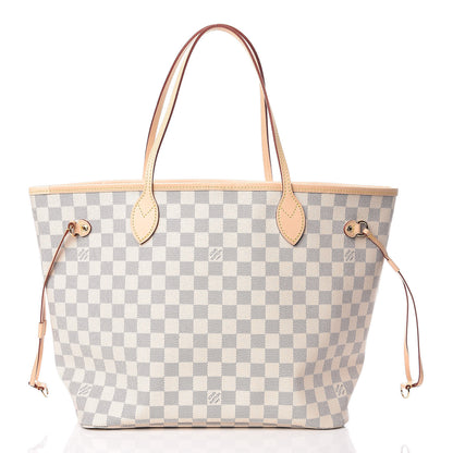 Louis Vuitton Damier Azur Neo Neverfull MM Rose Ballerine 4 of 12