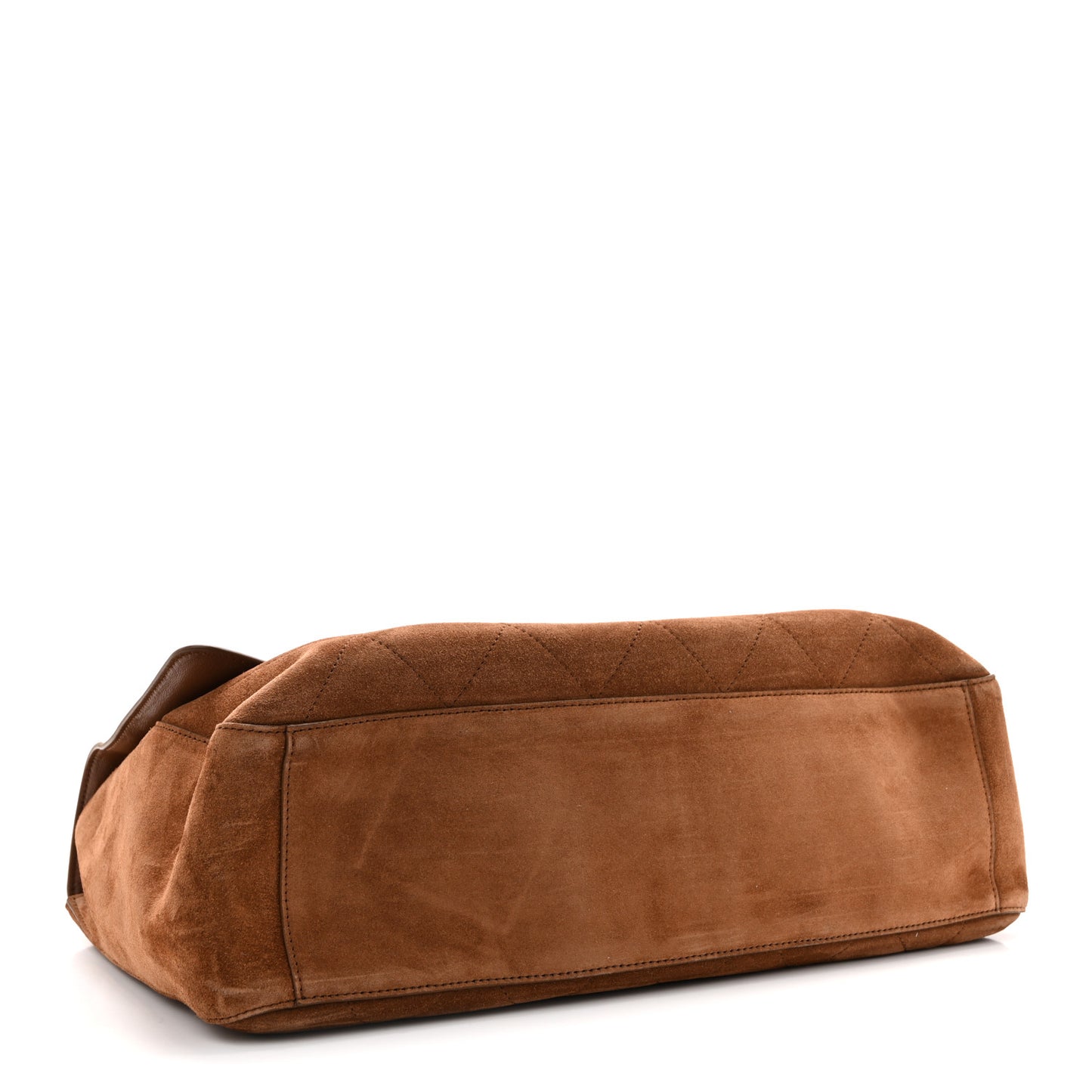Suede Calfskin Souplissimo Maxi Flap Camel