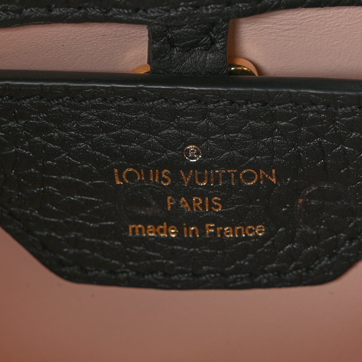 Louis Vuitton Taurillon Enamel Chain Capucines BB Black Multicolor 6 of 9