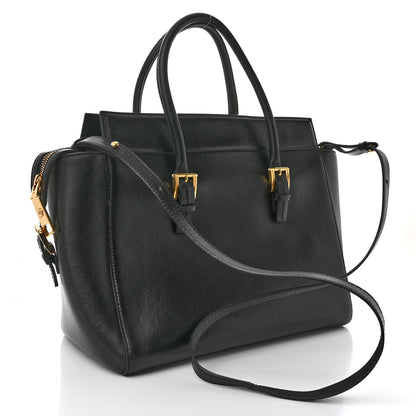 Versace Vitello Calfskin Signature Tote Black 3 of 9