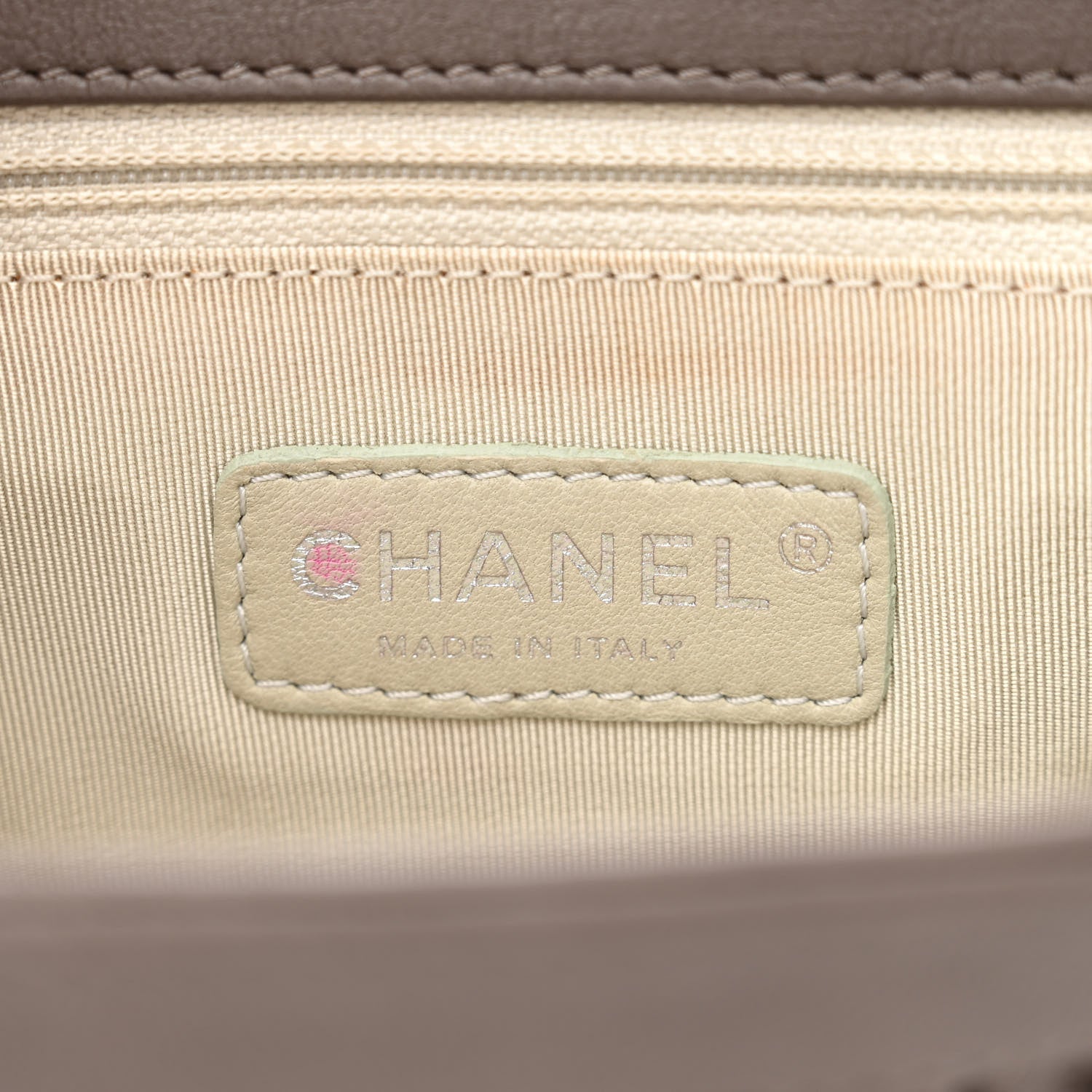 Chanel Washed Lambskin Quilted Mini Chain Around Flap Taupe 6 of 12