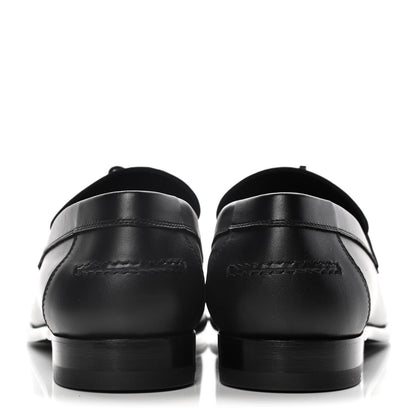 Hermes Calfskin Womens Destin Loafers 39.5 Black 6 of 10