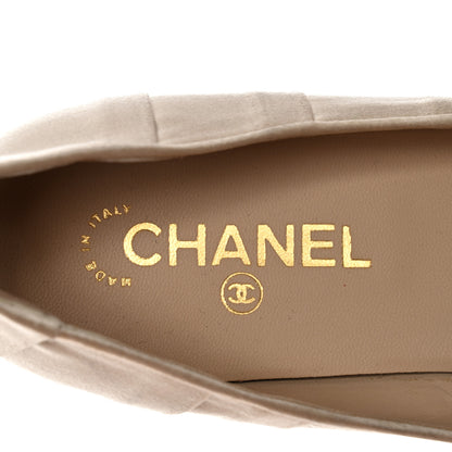 Chanel Satin CC Bow Flats 41 Beige 7 of 11