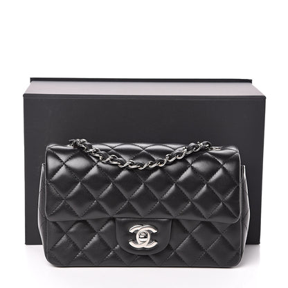 Chanel Lambskin Quilted Mini Rectangular Flap Black 11 of 11