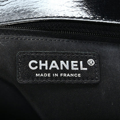 Chanel Patent Calfskin Enamel Quilted New Medium Boy Flap Black 6 of 9