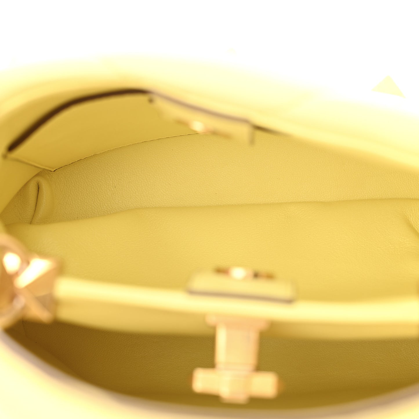 Nappa Small Roman Stud The Handle Bag Lime Sorbet