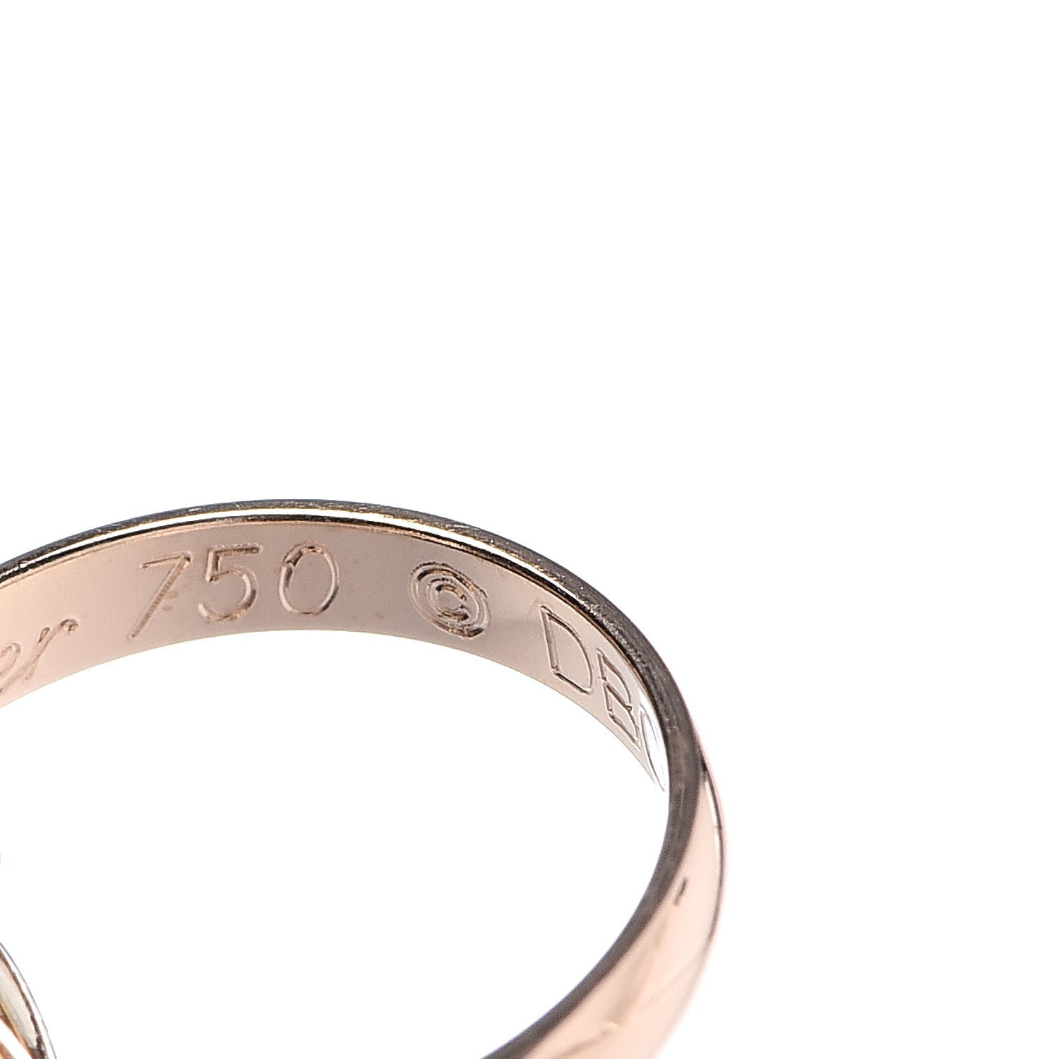 Cartier 18K Pink Yellow White Gold Trinity Charm Bracelet 6 of 9