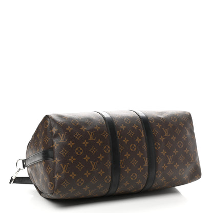 Louis Vuitton Monogram Macassar Keepall Bandouliere 45 4 of 14