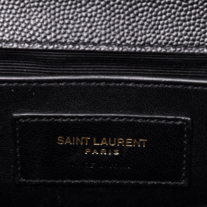 Saint Laurent Grain De Poudre Small Monogram Kate Satchel Black 5 of 10