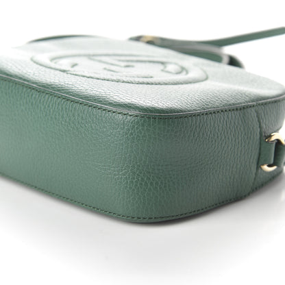 Gucci Pebbled Calfskin Small Soho Disco Bag Emerald Green 7 of 10