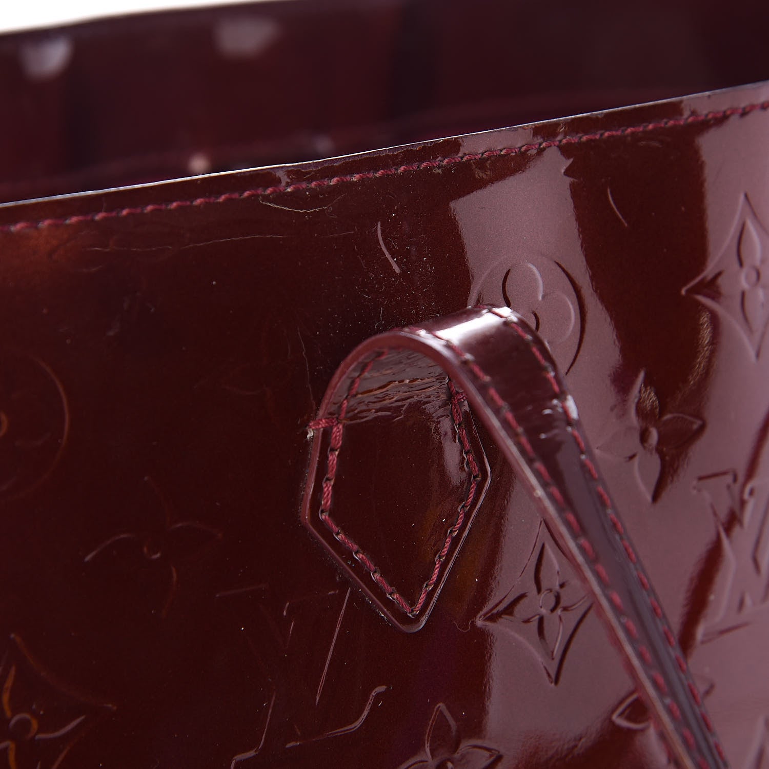 Louis Vuitton Vernis Wilshire MM Rouge Fauviste 12 of 15