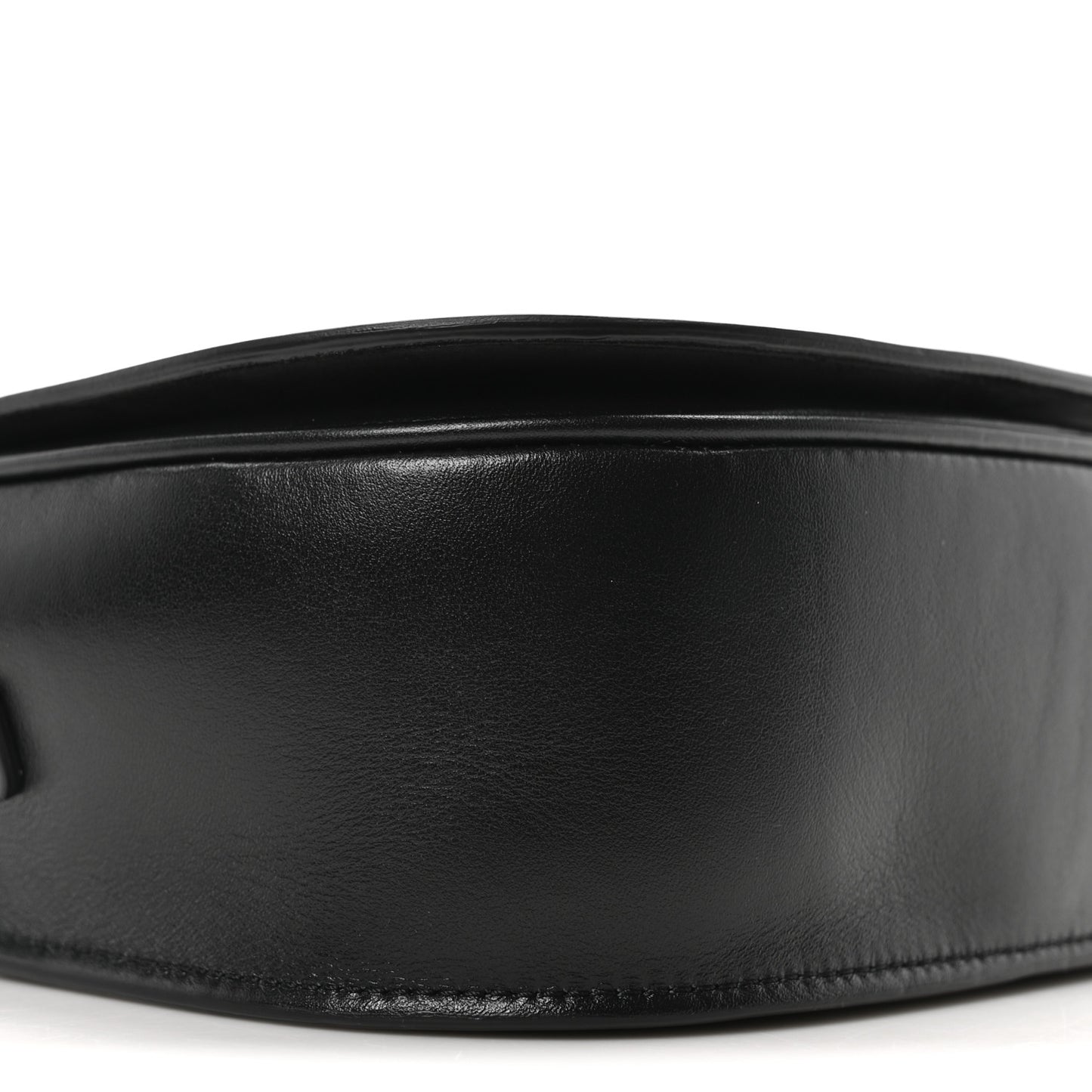 Smooth Calfskin Cuir Triomphe Folco Crossbody Bag Black
