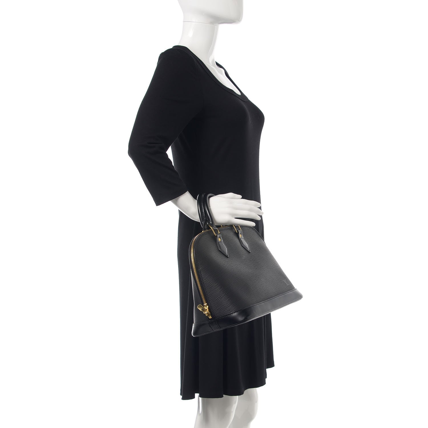 Louis Vuitton Epi Alma PM Black 2 of 13