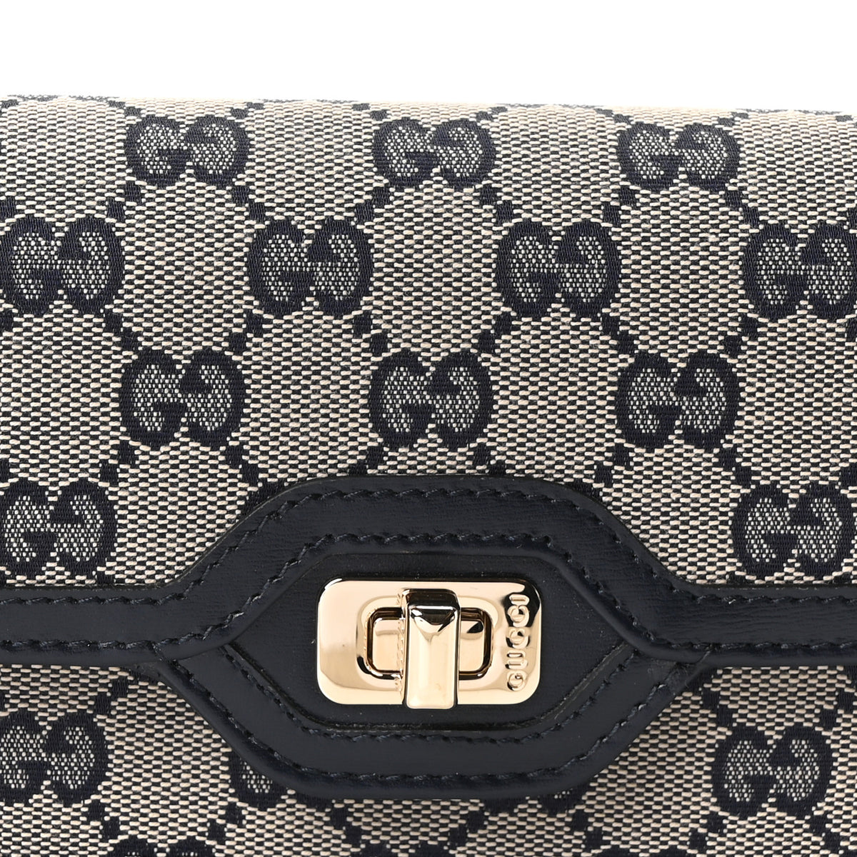 GG Monogram Mini Luce Shoulder Bag Beige Blue
