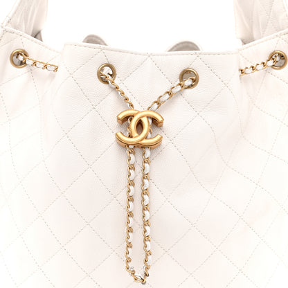 Chanel Caviar Quilted Medium Chanel 25 Handbag White 9 of 11