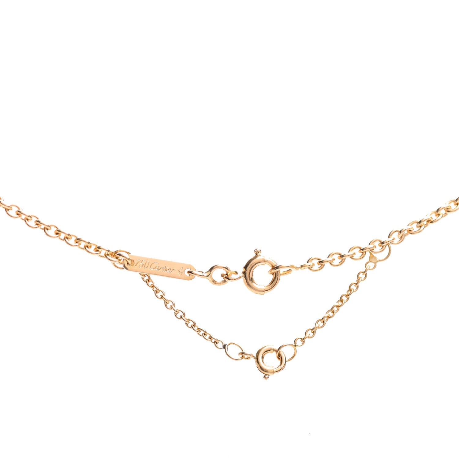 Cartier 18K Pink Yellow White Gold Baby Trinity Pendant Necklace 4 of 4