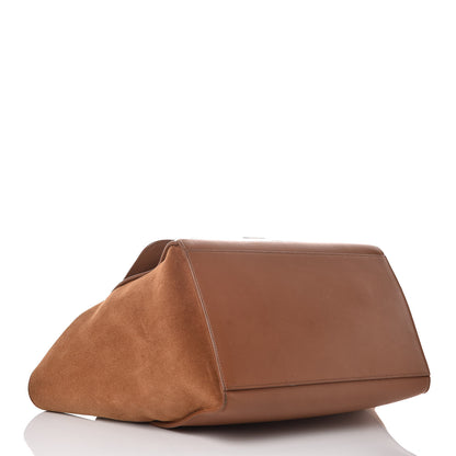 Celine Natural Calfskin Suede Medium Trapeze Tan 5 of 19