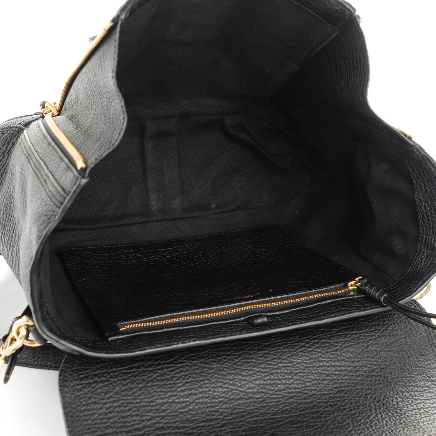 3.1 Phillip Lim 3.1 Textured Calfskin Medium Pashli Satchel Black 5 of 7