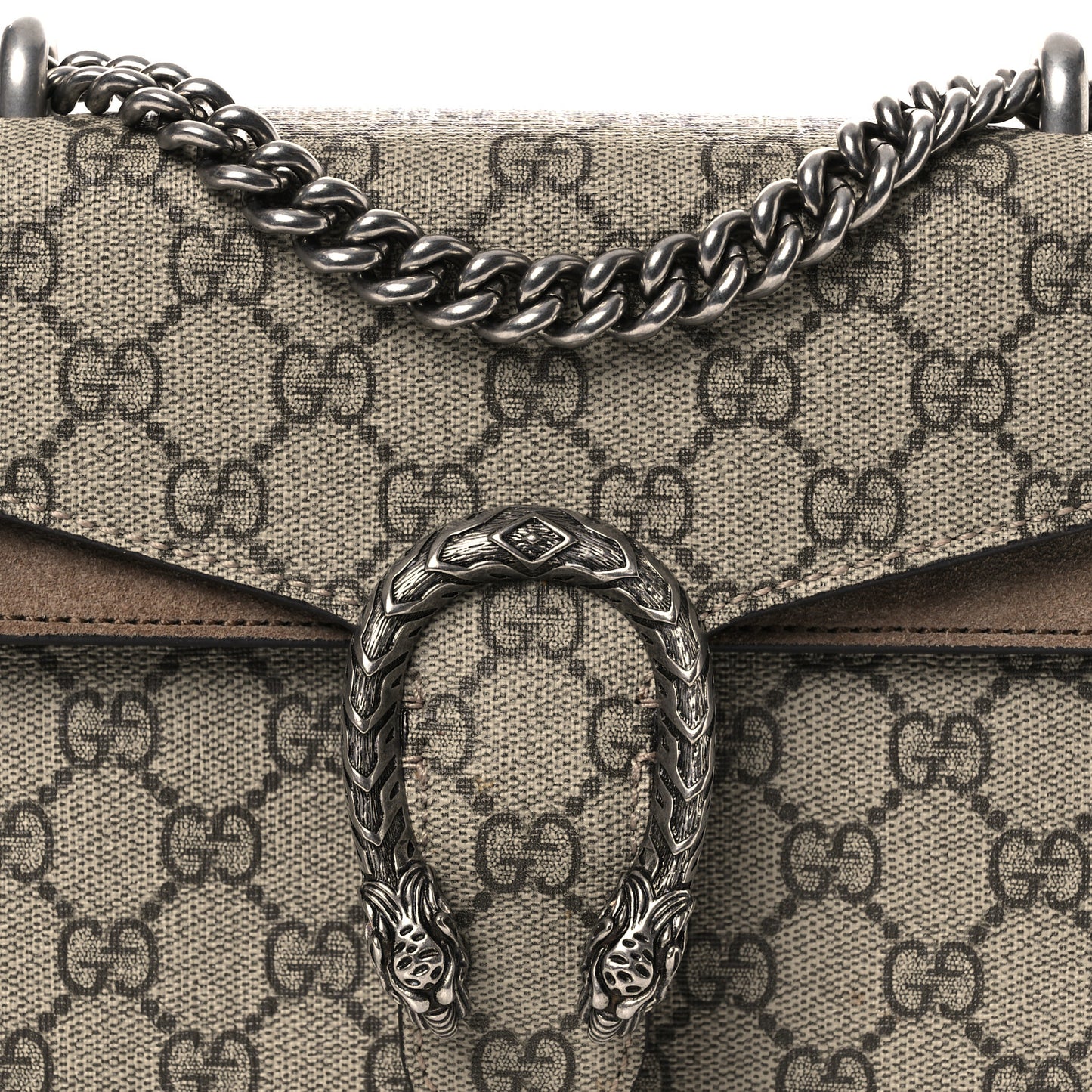 GG Supreme Monogram Mini Dionysus Shoulder Bag Taupe