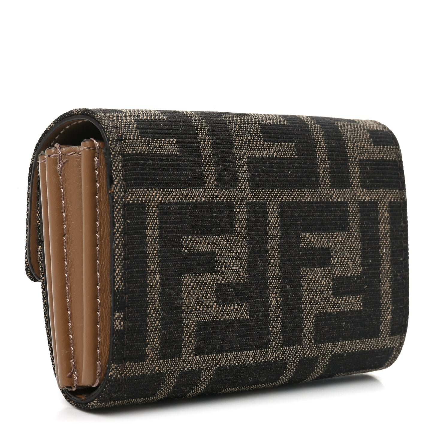Fabric Jacquard FF 1974 Flap Card Holder Tobacco Moro