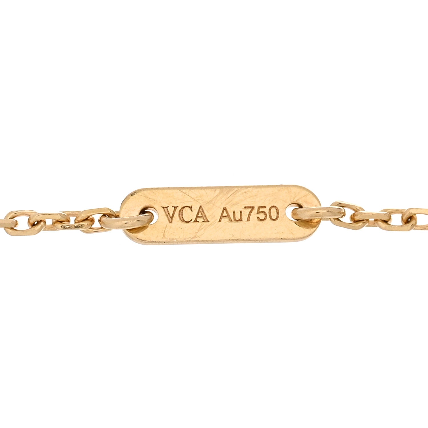 Van Cleef & Arpels 18K Yellow Gold Mother of Pearl Sweet Alhambra Butterfly Bracelet 3 of 4