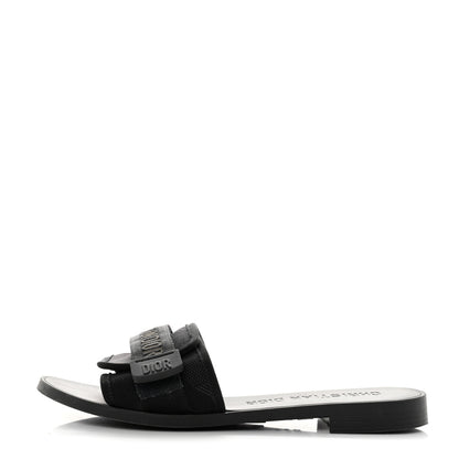 Christian Dior Technical Stretch Fabric Camouflage Dio(r)evolution Slide Sandals 37 Black Military 1 of 9