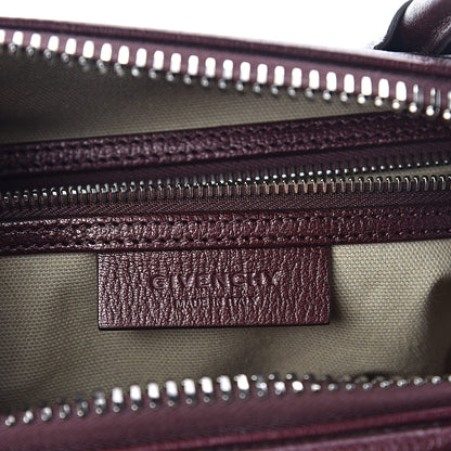 Givenchy Metallic Sugar Goatskin Small Antigona Oxblood 6 of 9