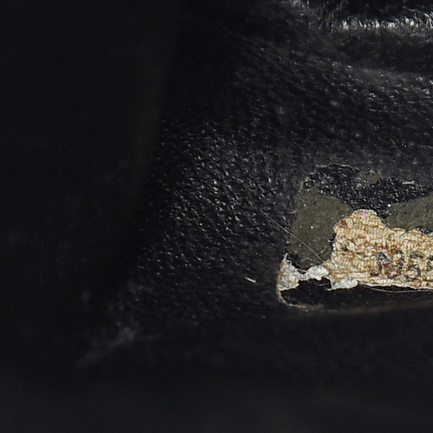 Lambskin Quilted Drawstring Backpack Black