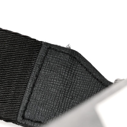 Off-White Saffiano Striped Mini Diag Binder Clip Bag Black White 10 of 11