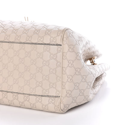 Gucci Guccissima Signature Medium Emily Shoulder Bag Mystic White 11 of 11