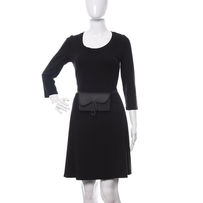 Christian Dior Ultra Matte Calfskin Saddle Belt Bag Black 2 of 11