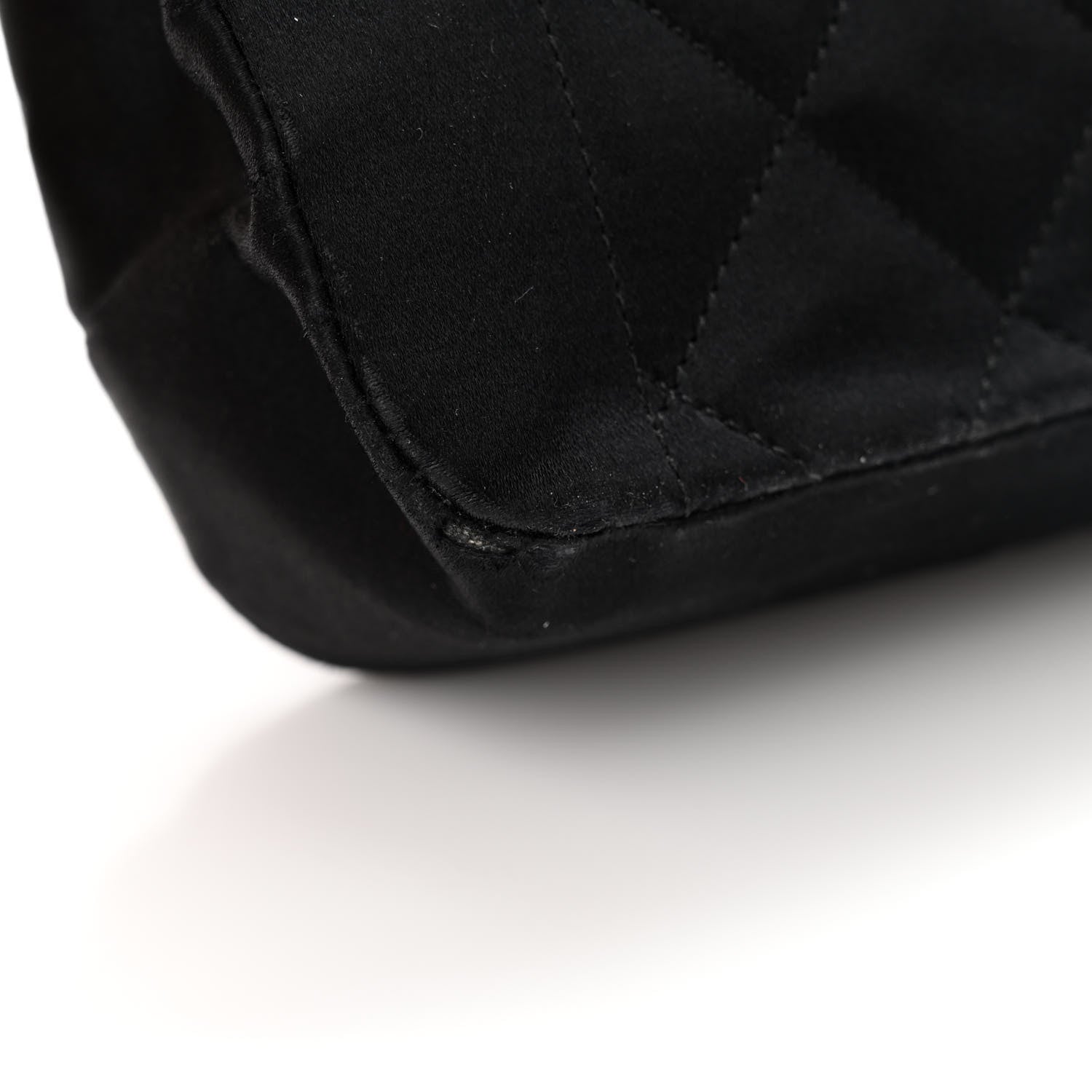 Chanel Satin Quilted Small Single Flap Bag Black 12 of 13