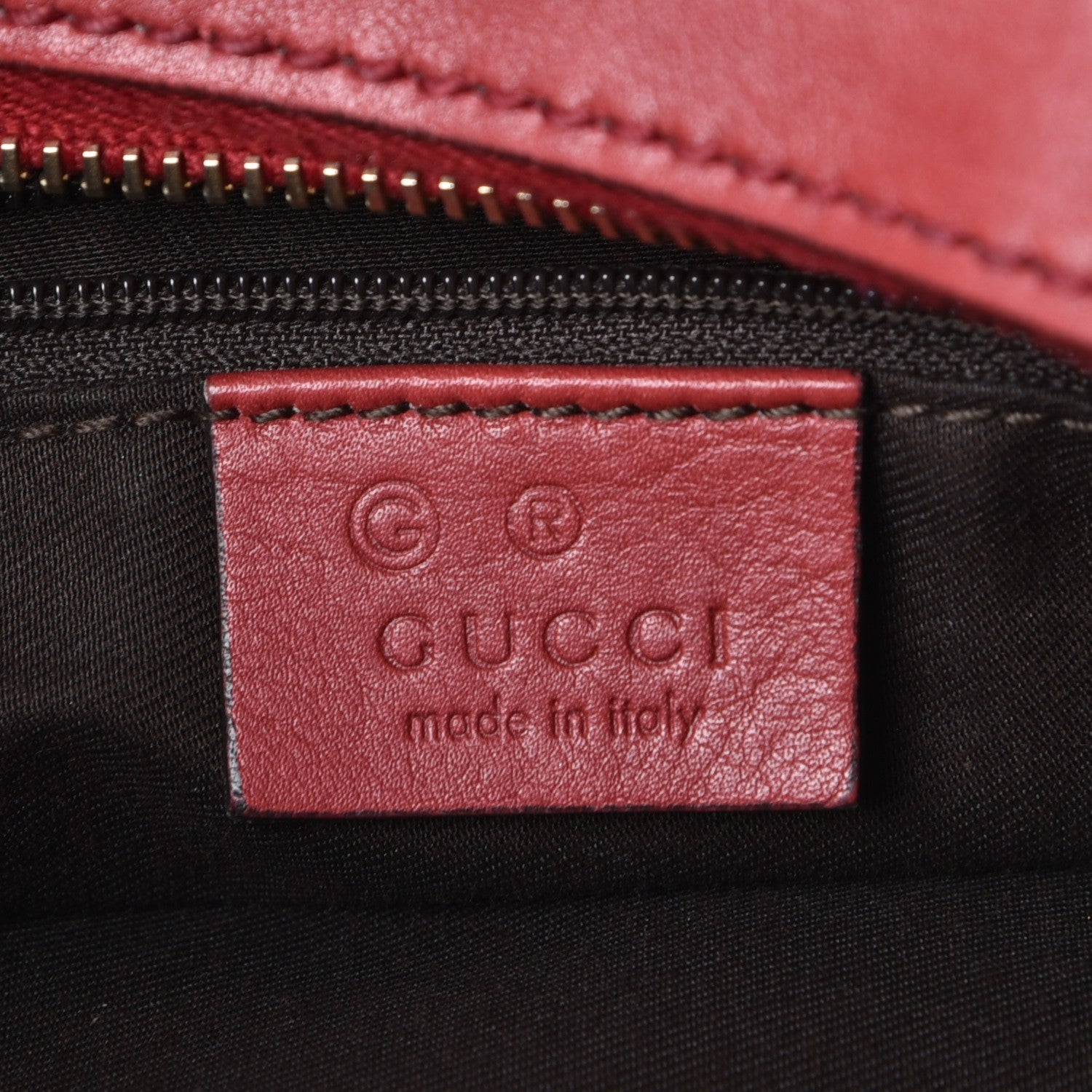 Gucci Guccissima Small Charmy Hobo Red 6 of 9