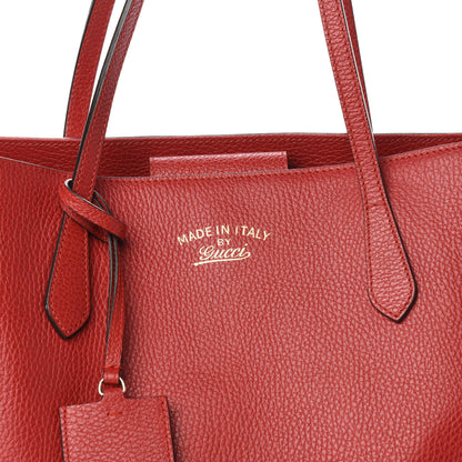 Gucci Dollar Calfskin Medium Swing Tote Red 14 of 14