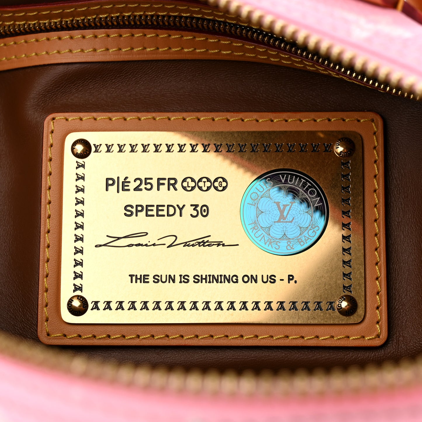 Calfskin Monogram Speedy P9 Bandouliere 30 Candy