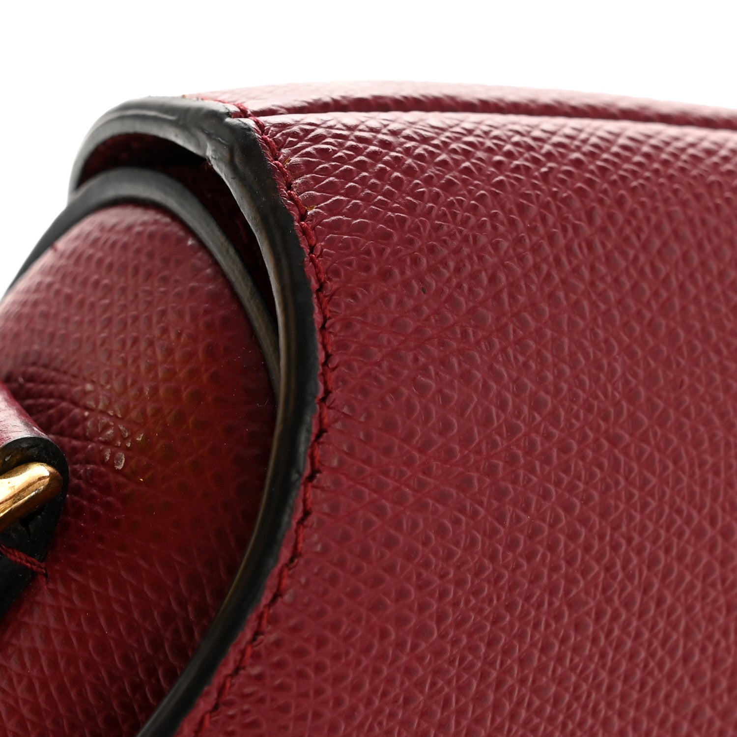 Christian Dior Grained Calfskin Saddle Bag Red 14 of 14