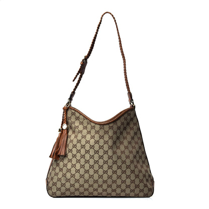 Gucci Monogram Medium Marrakech Hobo Camel 1 of 4