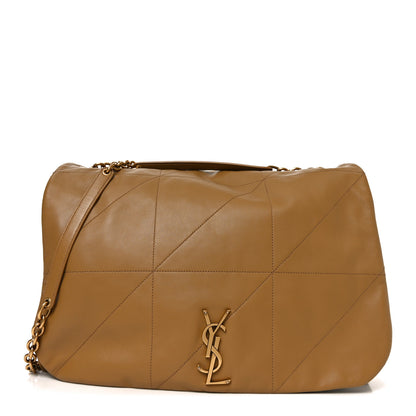 Saint Laurent Lambskin Matelasse Monogram Large Jamie 4.3 Tabac Brown 1 of 10