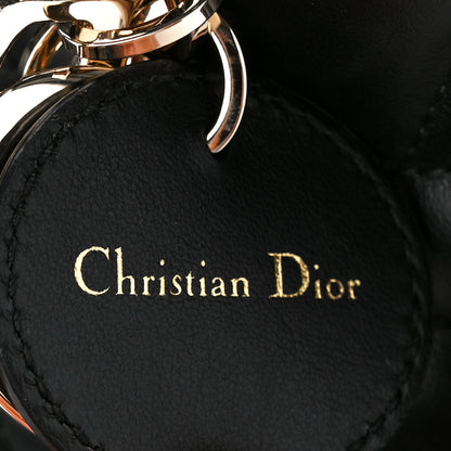 Christian Dior Calfskin Cannage Small Book Tote Black 8 of 11