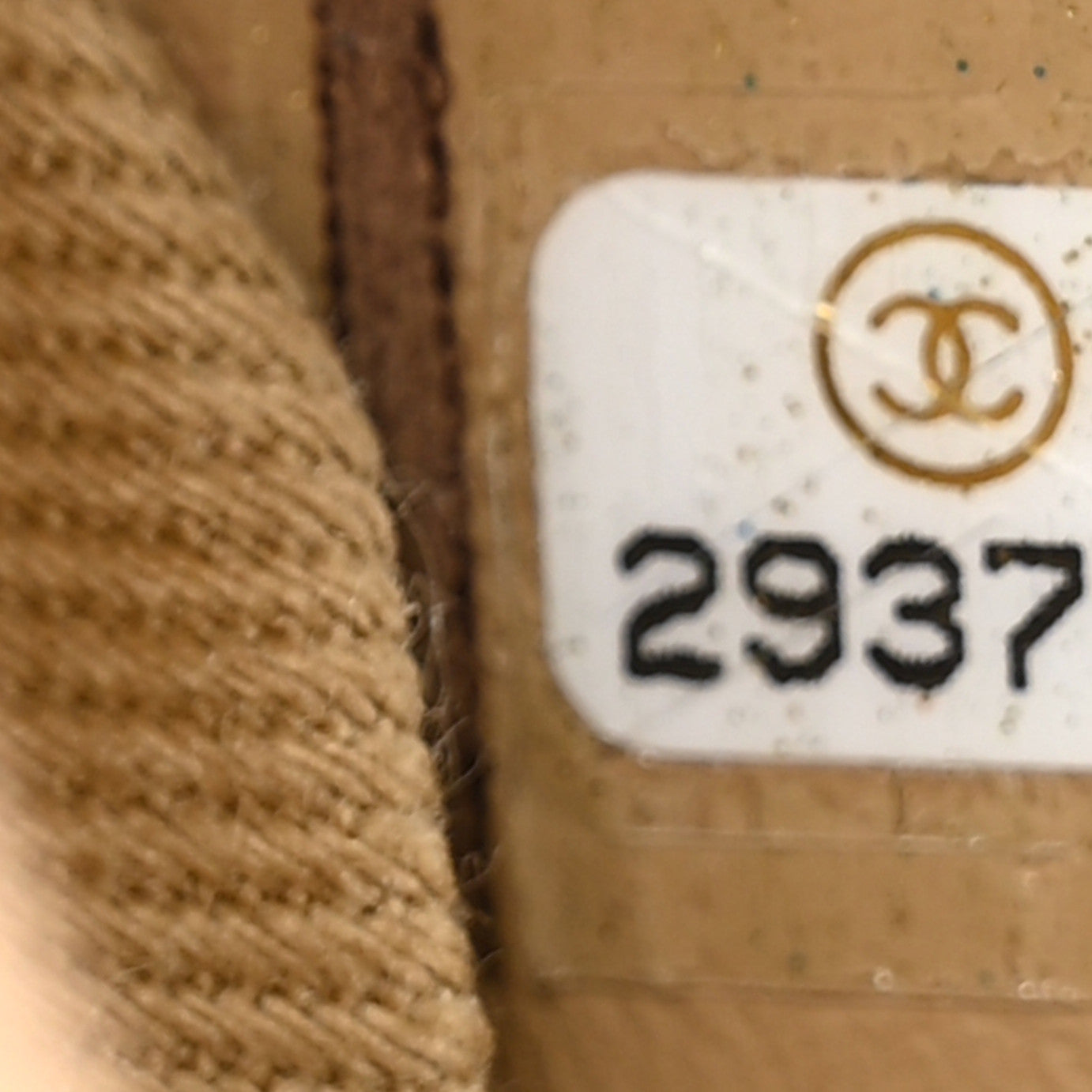 Chanel Caviar Chevron Quilted Small Coco Handle Flap Beige 7 of 10