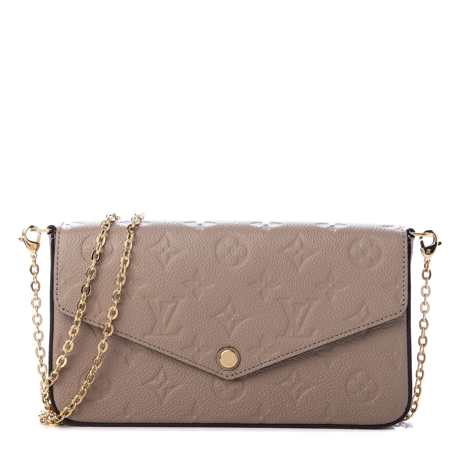 Louis Vuitton Empreinte Pochette Felicie Chain Wallet Tourterelle 1 of 11
