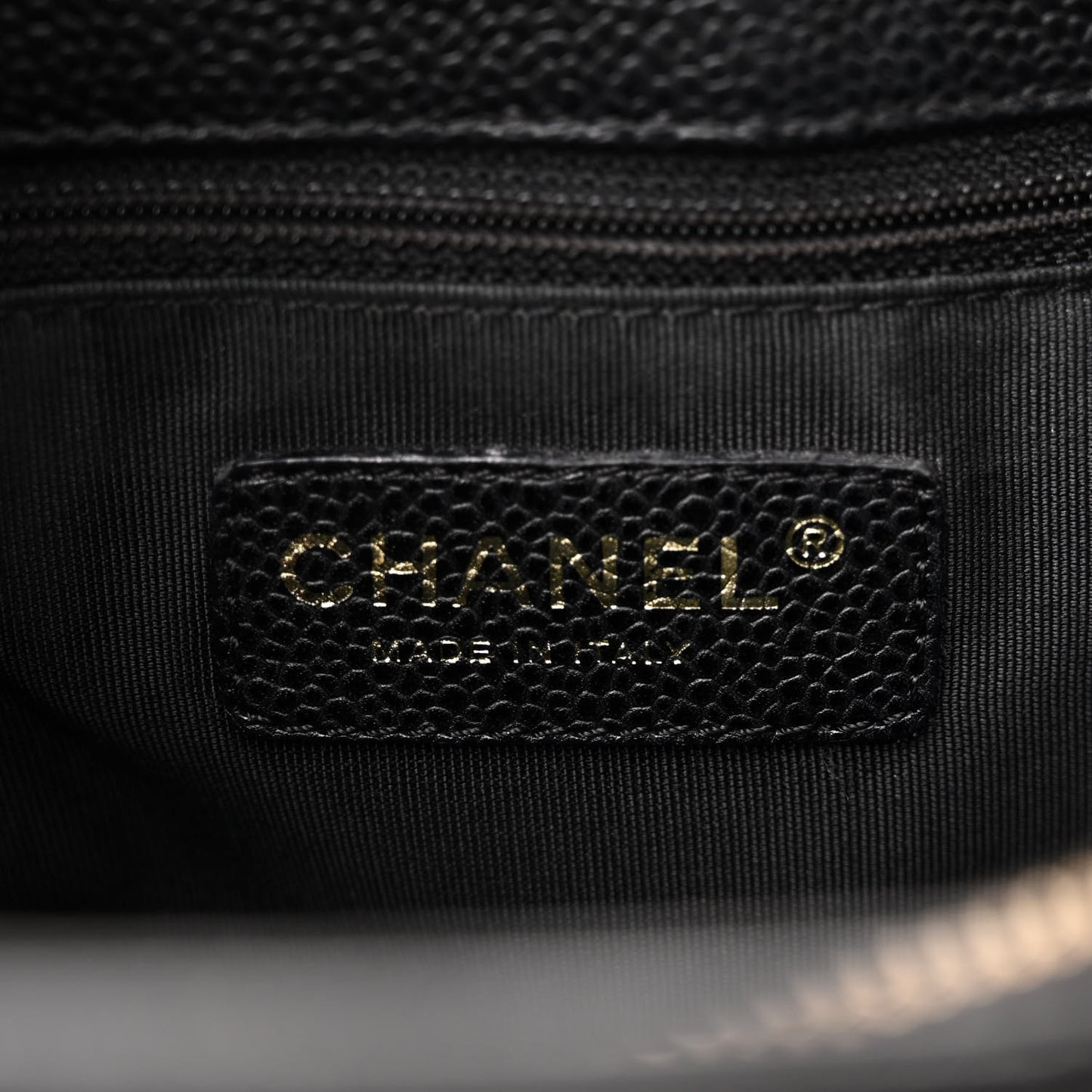 Caviar Quilted Grand Shopping Tote GST Black