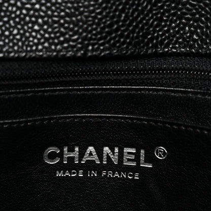 Chanel Caviar Quilted Jumbo Single Flap Black Black 14 of 31