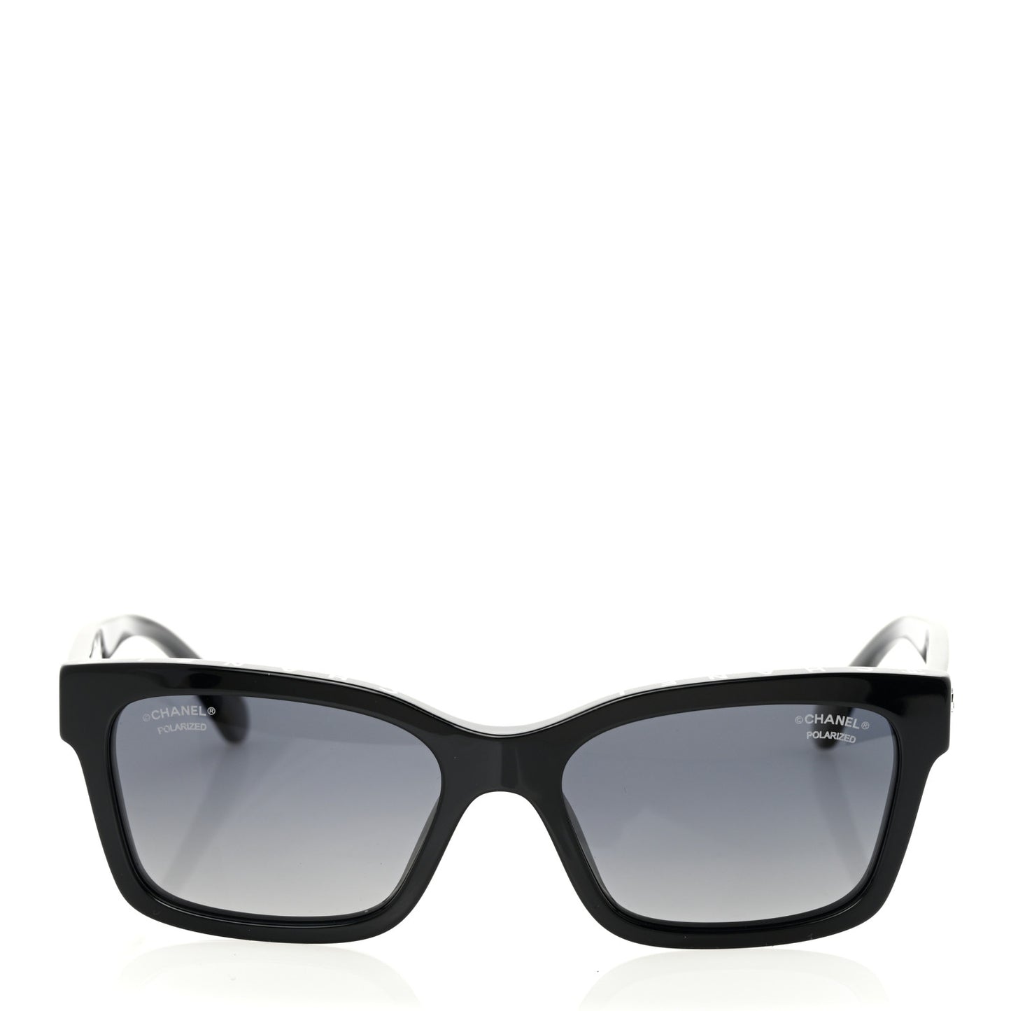 Acetate Polarized Square Sunglasses 5417 Black