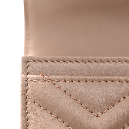 Gucci Calfskin Matelasse GG Marmont Continental Wallet Porcelain Rose 8 of 10