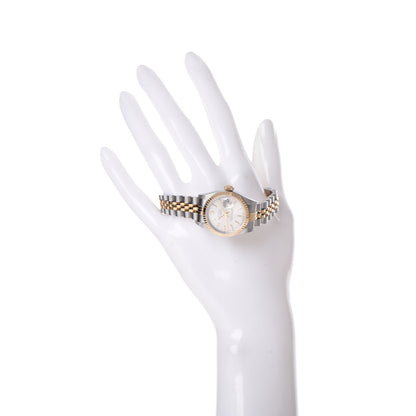 Rolex Stainless Steel 18K Yellow Gold 26mm Oyster Perpetual Datejust Watch Silver 79173 2 of 8