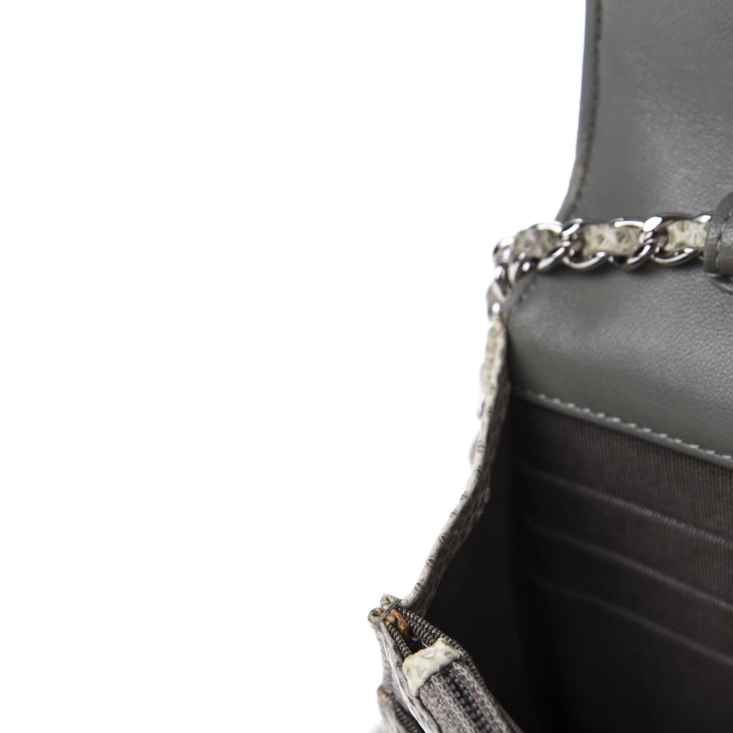 Lizard Ombre Wallet on Chain WOC Grey