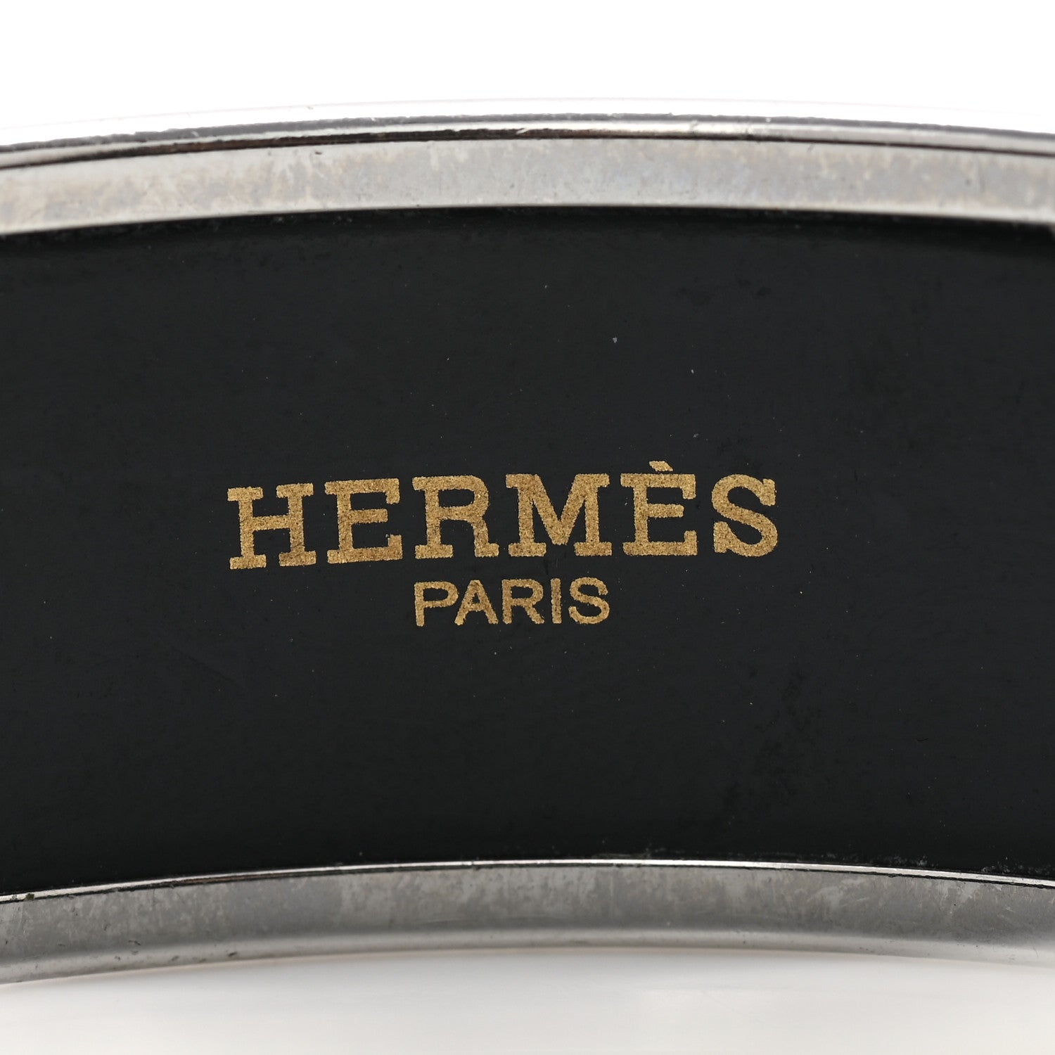 Hermes Enamel Printed Wide Caleche Bracelet 62 4 of 5