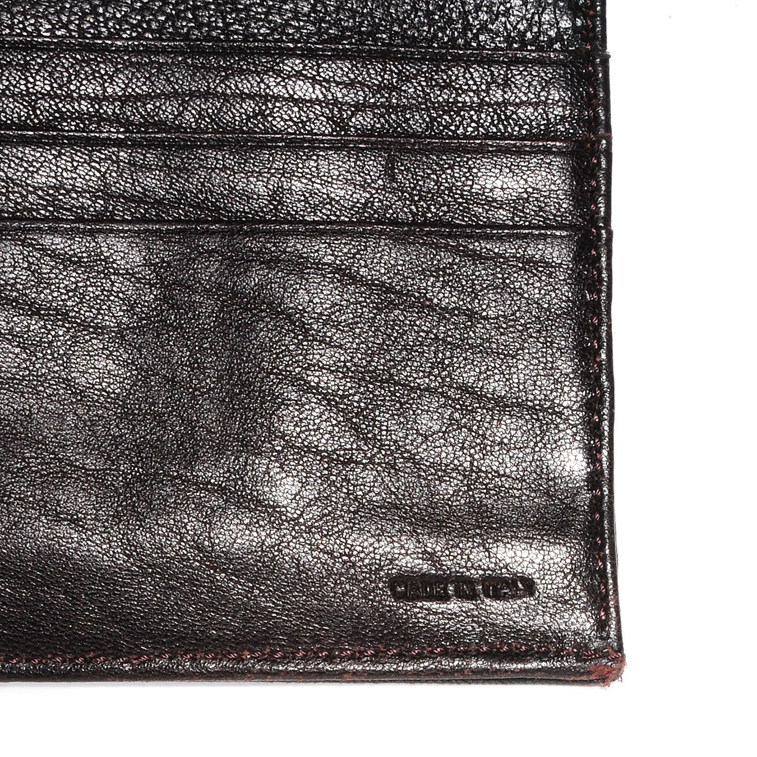 Fendi Zucca Nappa Nuvolata Vitello Tortuga Spy Continental Wallet Tobacco Moro 6 of 8